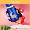 Premium Quality 700ml Portable Drinking Straw Shoulder Strap Water Bottle For Kids