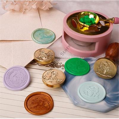 Antique Seal Stamp Head Embossed Wax Seal Stamp Metal Seal Stamp Head for Seal Letter Envelope Card Wedding Invitation