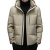 Men's Stylish Hooded Down Jacket - Versatile, Warm, Thick Coat for 2025 Winter Business Casual
