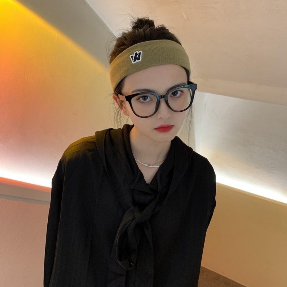 

Letter Printed Elastic Sport Headband Cloth Sweat-Absorbent Headscarf Outdoor синий