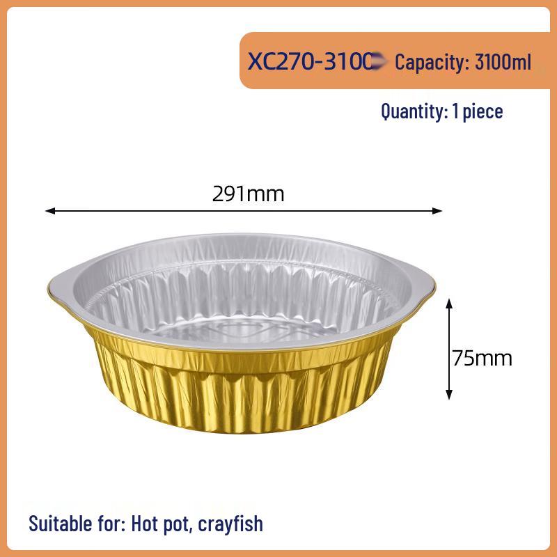 

COFLYEE Disposable Aluminum Foil Bowls with Plastic Lids