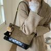 Tote Bag 2025 New Small Fragrant Style Retro Wandering Commuting Large Capacity Chain Underarm Commuting Versatile Suede Bag
