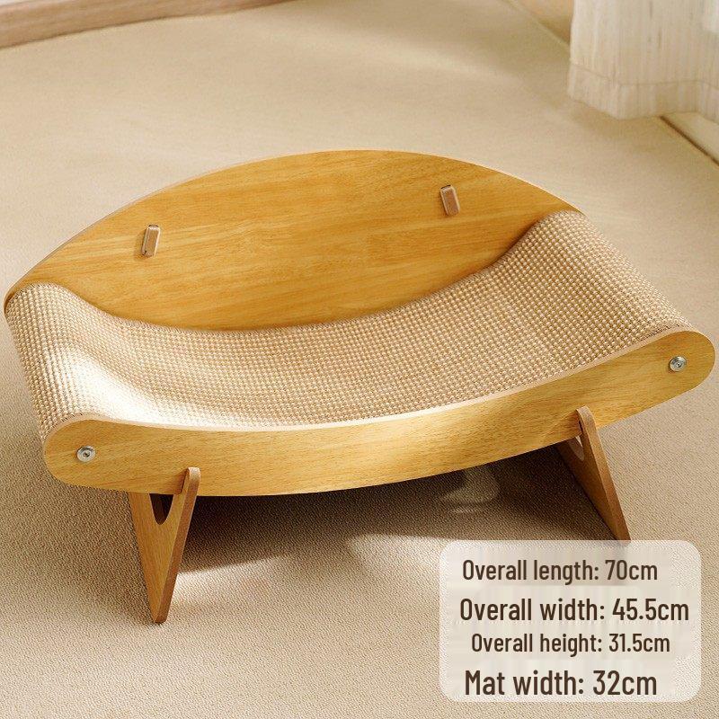 Large Cat Scratching Board & Lounge Chair - Durable Sisal, Scratch-Resistant Cat Bed & Sofa Protector Toy