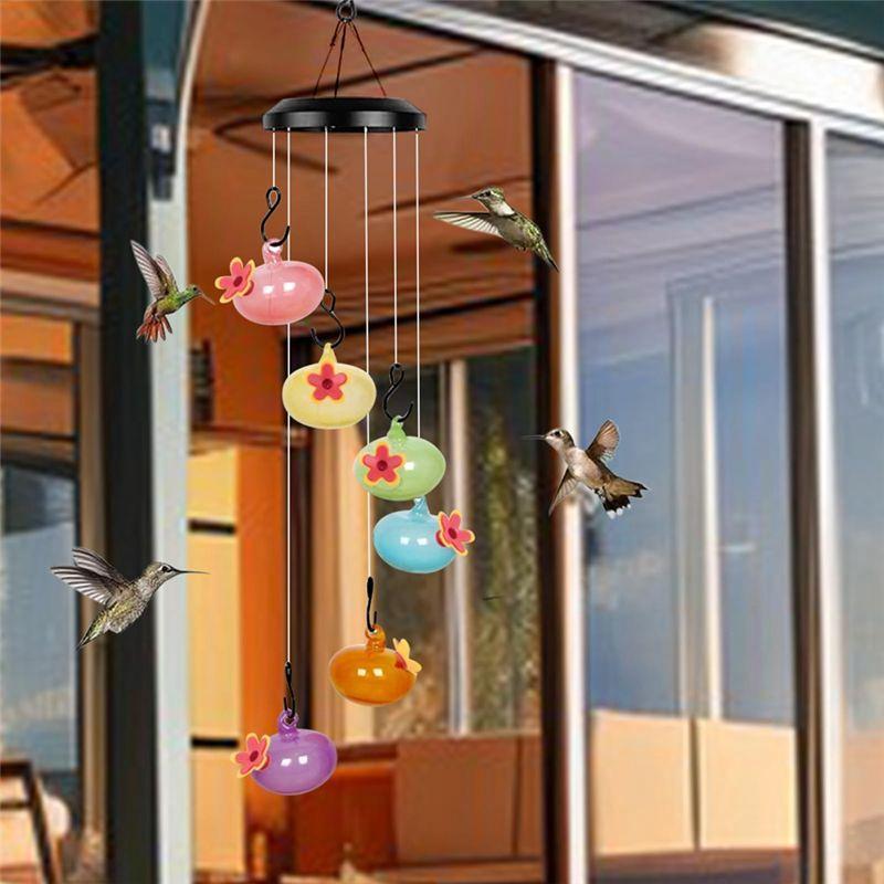 M-Modern-Charming Wind Chimes Hummingbird Feeders Charming Wind Chimes Hummingbird Feeders Windchime Hummingbird Feeder, Durable