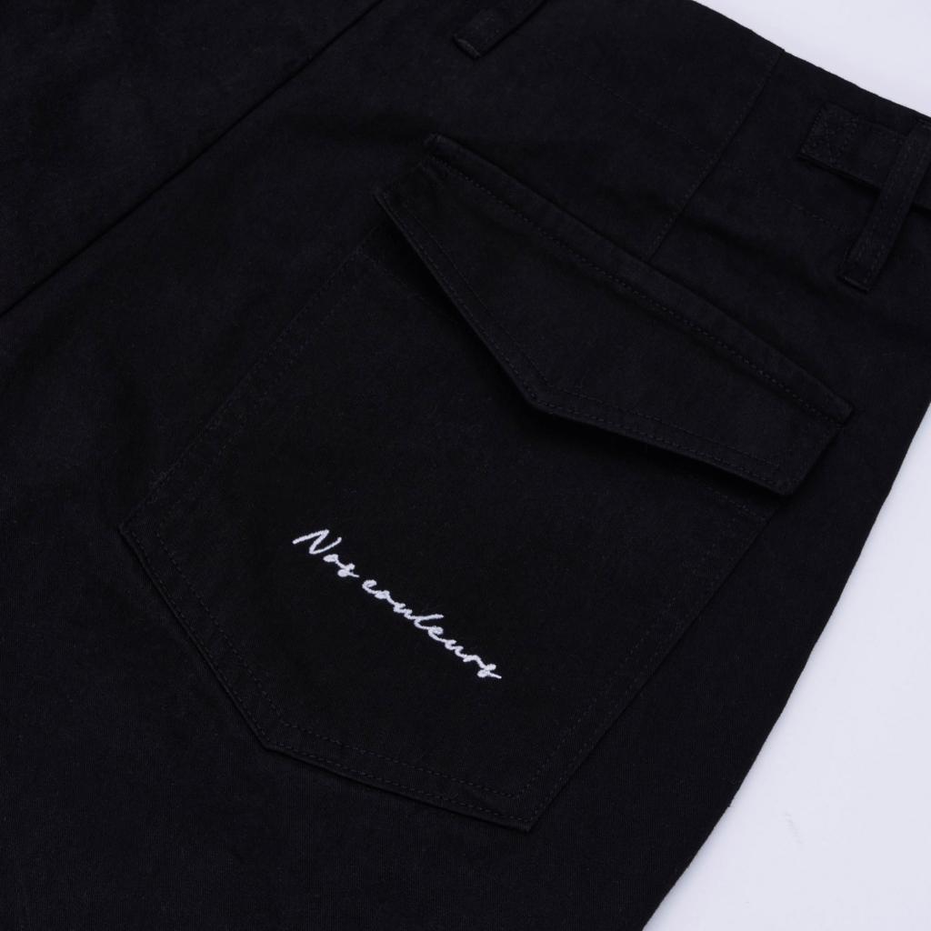 NOSCOULEURS Slash Chino Pants Black