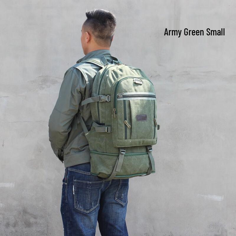 ZY Outdoor Expandable Canvas Travel Backpack