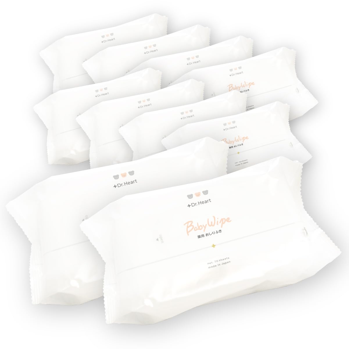 

Heart Baby Relieve Skin Irritation with Just a Wipe sheets x 10 Gentle on these wipes contain allantoin and hyaluronic acid for Made in Great value
