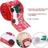 Christmas Woven Ribbon Imitation Linen Satin for Gift Packaging Bow Accessories Decorative Holiday Ribbons for DIY Craft Decor