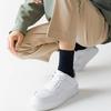 Men's Spring and Summer New Solid Color Leisure Business Breathable Tube Cotton Socks
