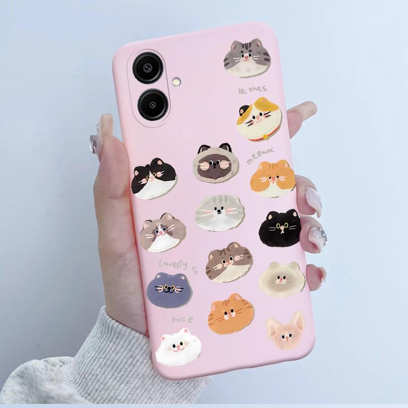 For Samsung Galaxy A06 Casing A065 SM-A065F A06 4G GalaxyA06 Cover Cute Astronaut Panda Flowers Pattern Candy Soft Silicone Case