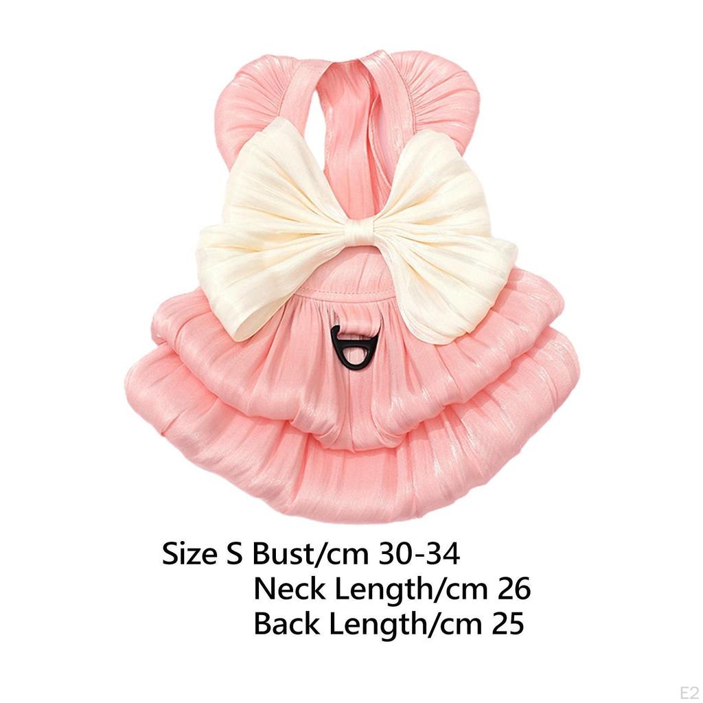 Cat Dress Bow Costume Comfortable Birthday Cats Clothes Princess Dresses Puppy