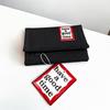 Women's Have a Good Time Black Embroidered Wallet with Snap Buttons