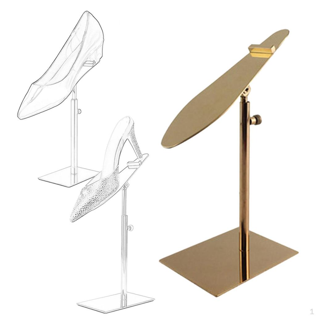 Stand Prop Adjustable Shoe Riser Rust Resistant Rack Organizer High Heel Shelf for Shopping