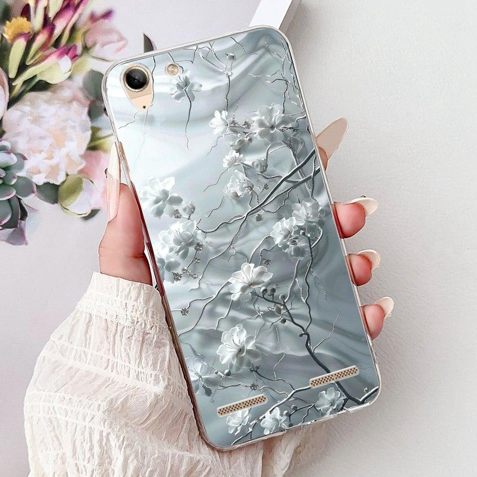 For Lenovo Vibe K5 / K5 Plus / K5 Pro L38041 A6020a40 A6020a46 Phone Case Elegant Floral Butterfly Soft Silicone TPU Cases