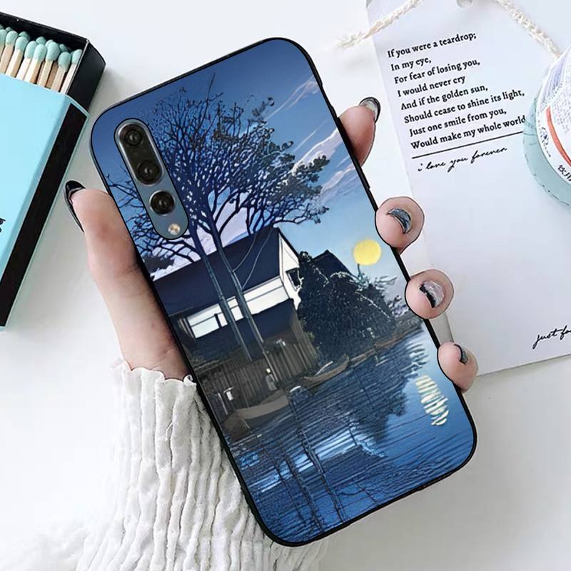 Japanese Style Art Phone Case for Huawei P30 40 20 10 8 9 lite pro plus Psmart2019