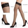 Medias de Seda Transpirables, Atractivas y Sexy para Primavera y Verano con Función Antideslizante, Medias Largas de Encaje de Red, Medias de Longitud hasta la Rodilla Estilo Escolar