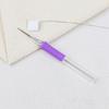 5Pieces Punching Needle Embroidery Pen with Needle Threader Punching Needle Tool ABS Embroidery Pen for Stitching Craft