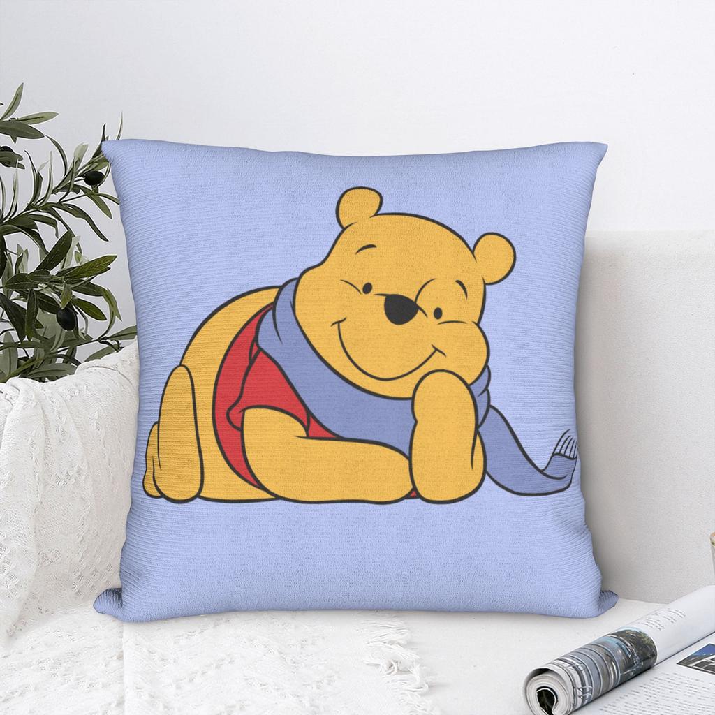 Winnie the Pooh Square Pillow Case Cushion Covers Awesome Polyester Decor Pillowcase for Home 18"x18"