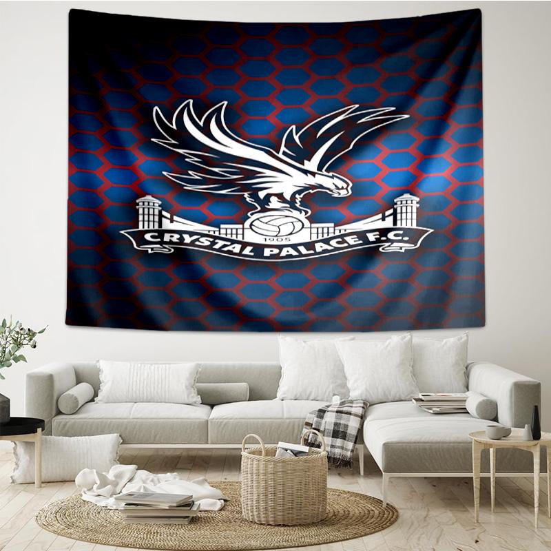 1PC Crystal Fc Crest Printed Tapestry Room Decoration Wall Hanging for Living Room Bedroom, Dormitory, Birthday and Christmas Gifts