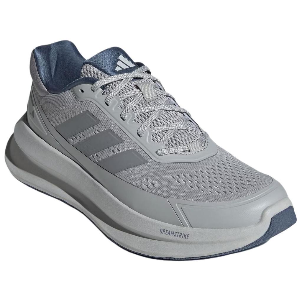 Adidas Tênis de Corrida Casual de Cano Baixo Resistente à Abrasão Masculino Cinza JQ9342