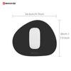 EXCO (EXCO) Black Round Triangular Leather Mouse Pad, Small Size, Laptop Desk Pad, Waterproof Leather, Gaming Mat, Portable And Washable, 0395