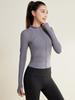 Juyi Hall Colorblock Slim Fit Yoga Jacket with Thumb Holes - Autumn/Winter Fitness Top