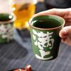 Green Ru Kiln Handwritten ******Lver Teacup Master Cup Personal Special Large Capacity Coke Cup Chinese High-End Kung Fu Tea Cup