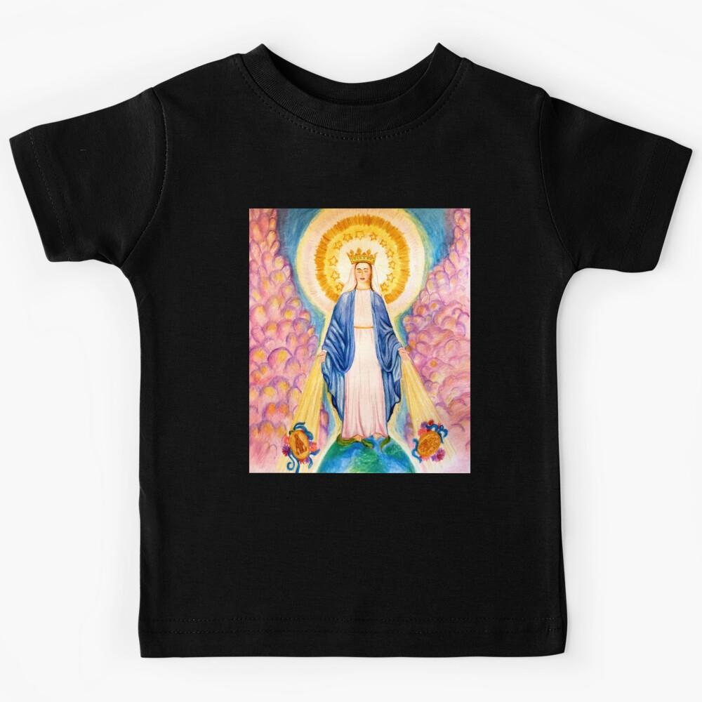 Our Lady of the Miraculous Medal Fitted Scoop  Kids T-Shirt 130