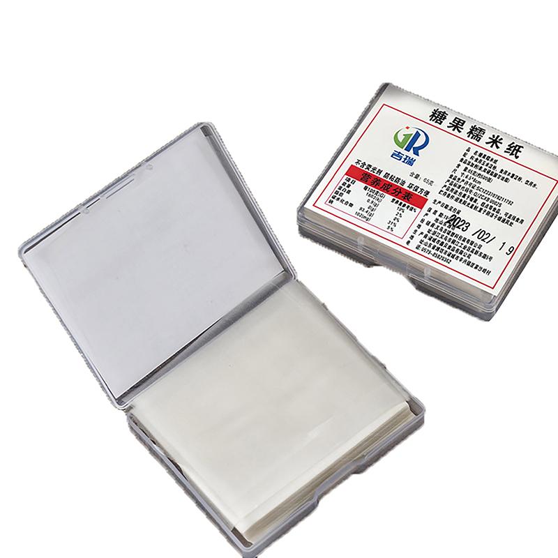 100/500 Sheets Edible Glutinous Rice Paper Practical Candy Sugar Coated Wrapping Paper Nougat Edible Paper Candy Wrapper