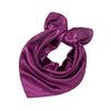 60*60cm Silk Scarves Women Square Satin Hijab Scarf Plain Handkerchief Shawls Wraps Head Scarf Female Headband Islamic Bandanna
