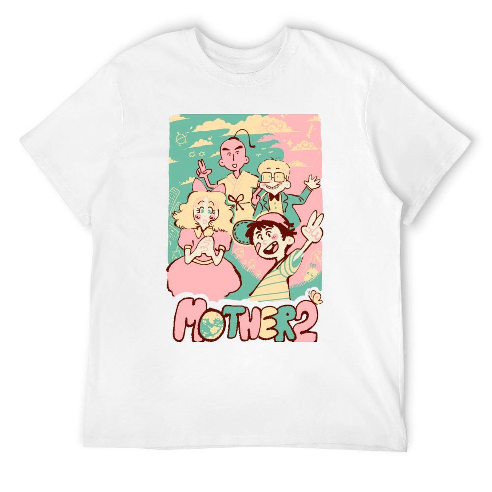 Футболка MOTHER2 винтажные футболки летние топы мужские винтажные футболки S