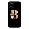 Чехол для телефона с цветочной буквой для iPhone Samsung Galaxy Redmi Xiaomi Oppo OnePlus Note SA 7 8 9 10 11 12 13 14 20 21 22 23 53 54 Pro Max Plus Ultra