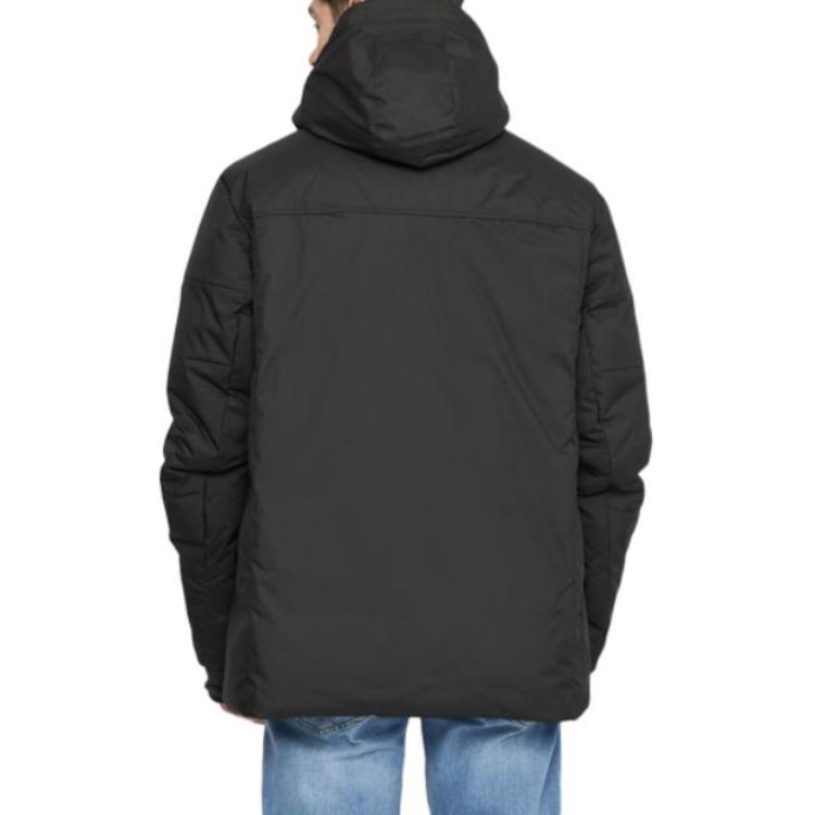 Puma Chaqueta Plumífera con Capucha y Cremallera con Estampado de Logotipo de Color Sólido para Hombre Chaquetas Negro 848286-01