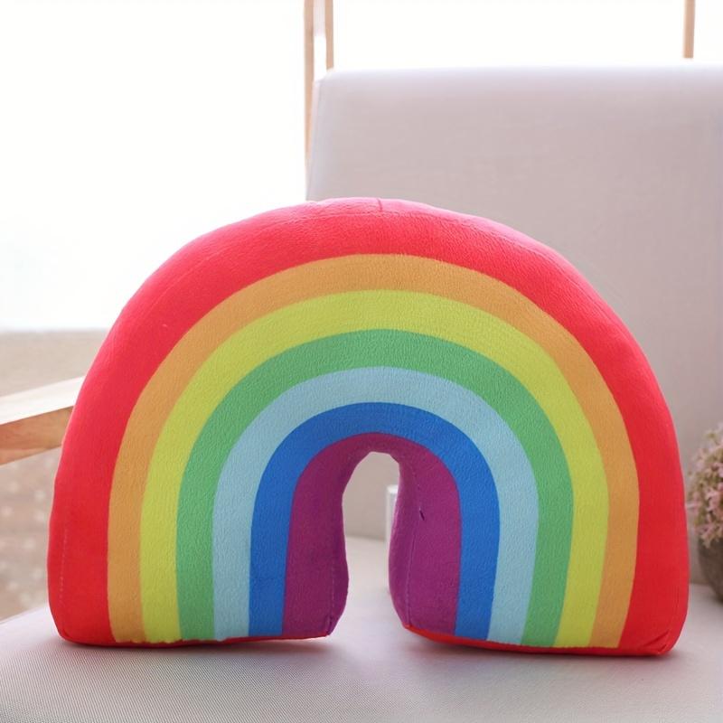

1pcs Large Rainbow Arch Pillow Plush Sofa Bed Car Throw Cushion for Home Office Decor PP Cotton Filling 35x22x10cm