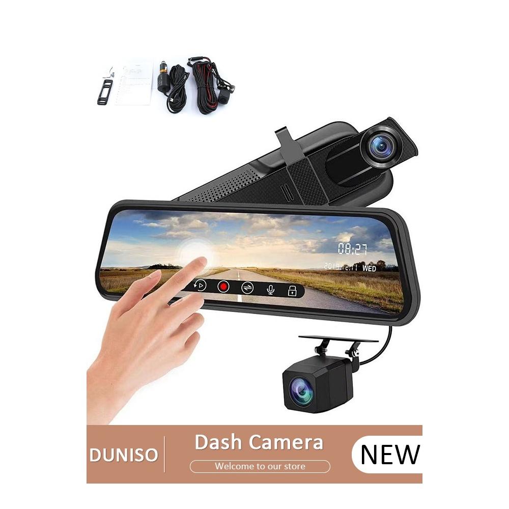 

Dash Cam for Car 10 rror Night Vision 1080P FHD Full Touch Screen Front and Rear View Backup Dash Camera for Cars Loop Recording Streaming Media 170