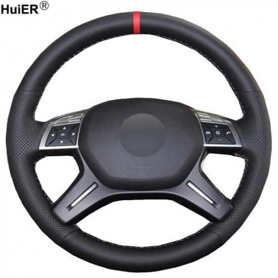 Hand Sewing Car Steering Wheel Cover For Mercedes Benz GL350 ML350 Car Styling