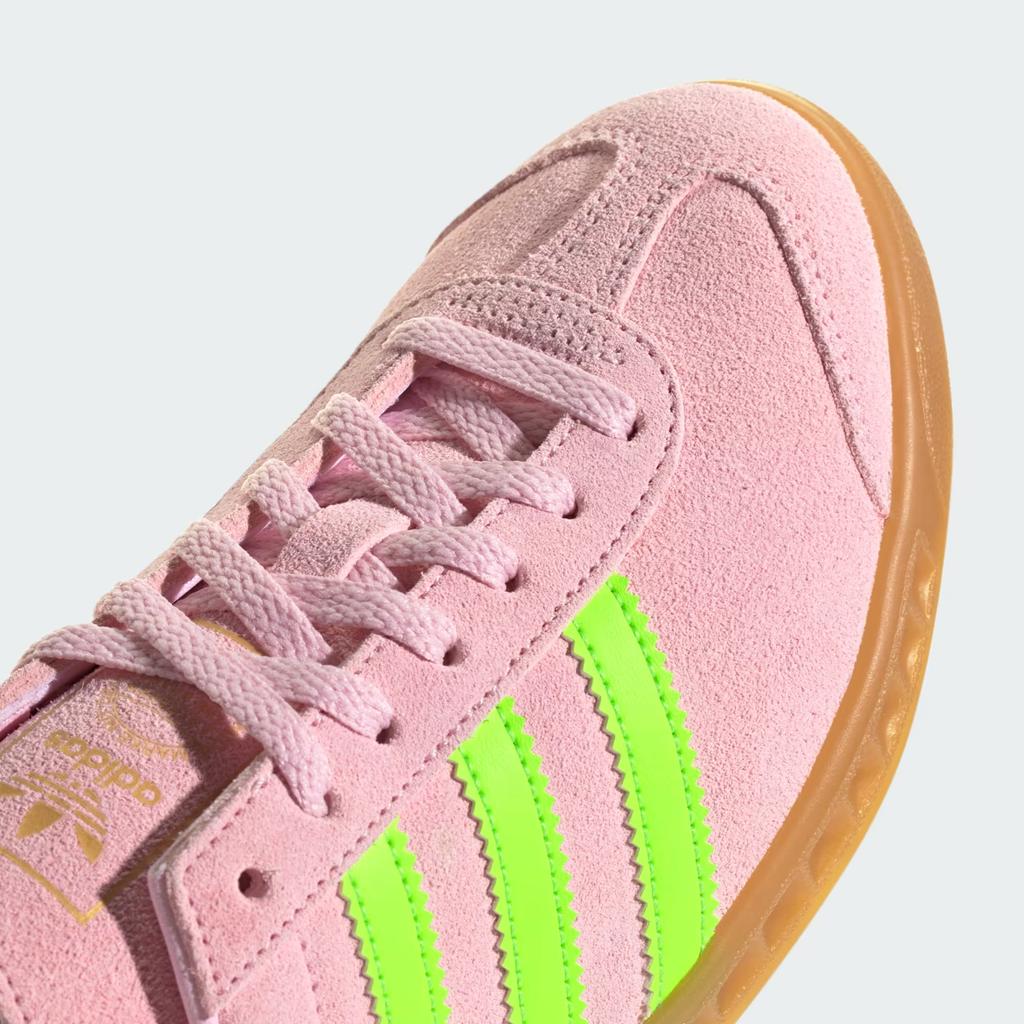 JS0683 Adidas Originals Hamburg Clear Pink Solar Green Gold Metallic (Women's)