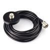 BINGFU 144430MHz Dual Band VHFUHF Amateur Radio Antenna with M-Type Connector and 5m Magnetic Base Extension Cable for Amateur Radios, Ham Radios,