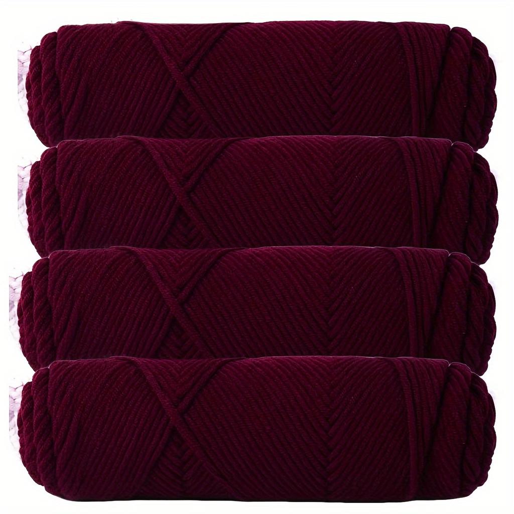 Valentine's Day 4pcs Chunky Yarn Set - Soft, Warm & Cozy for Knitting & Crochet Projects 13.4oz Total