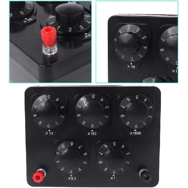 

HELYZQ 0-9999.9 Ом Коробка переменного сопротивления Декадный резистор Экспериментальное оборудование для обучения физике в школе