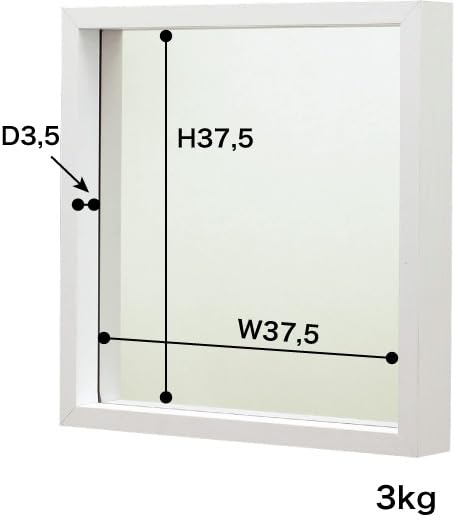 Azumaya-kk AZUMAYA Mirror, Large, Walnut Color, MU-034WAL