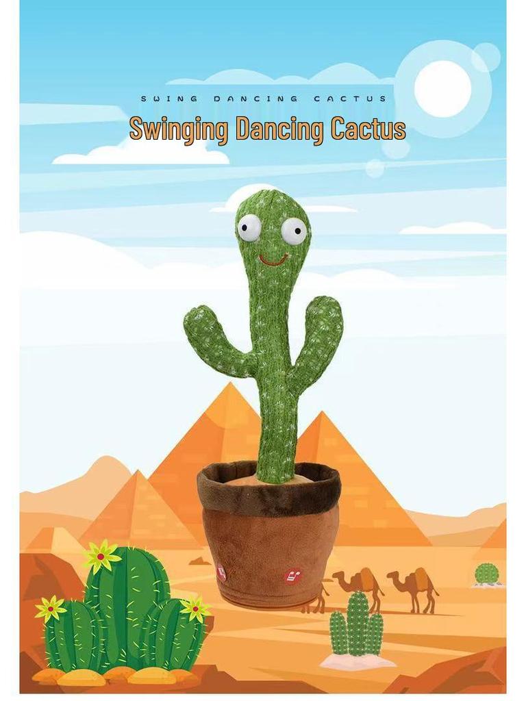 USB Charging Dancing & Singing Cactus Toy