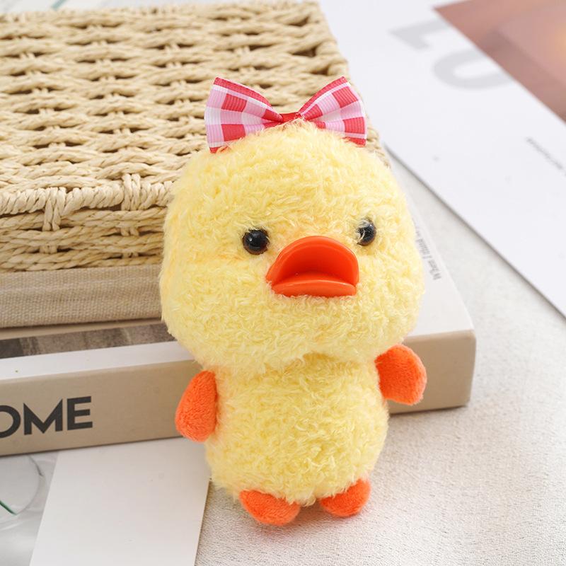 Plush Duck Adorable Keychain Cute Stuffed Animal Doll For Bags Gifts And