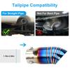 1Pcs Universal Car Exhaust Muffler High Performance Stainless Steel Straight Through Exhaust Muffler Enhance Sound And Style
