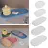 Elliptical Disc Storage Tray Mold DIY Crystal Epoxy Resin Molds Gypsum Cement Silicone Mould Coaster Placemat Mold Craft