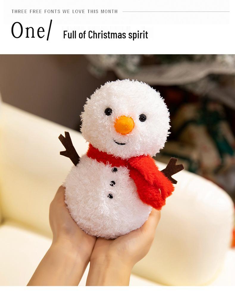 Children's Plush Santa and Snowman Christmas Dolls Gift