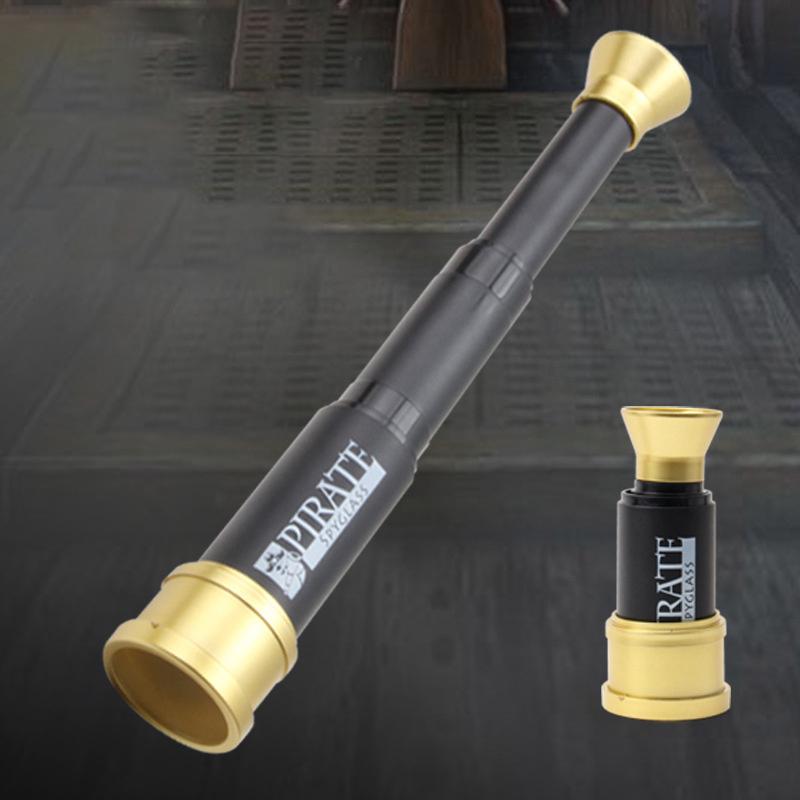 

Мини телескопический телескоп с высокой мощностью, HD, с фокусировкой, пиратский, трехступенчатая фокусировка золотой