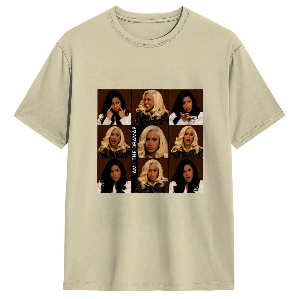 Cardi B Vintage Unisex T Shirt Vintage Tees Short Sleeve Round Collar Tshirt 100 Cotton Gift Tops