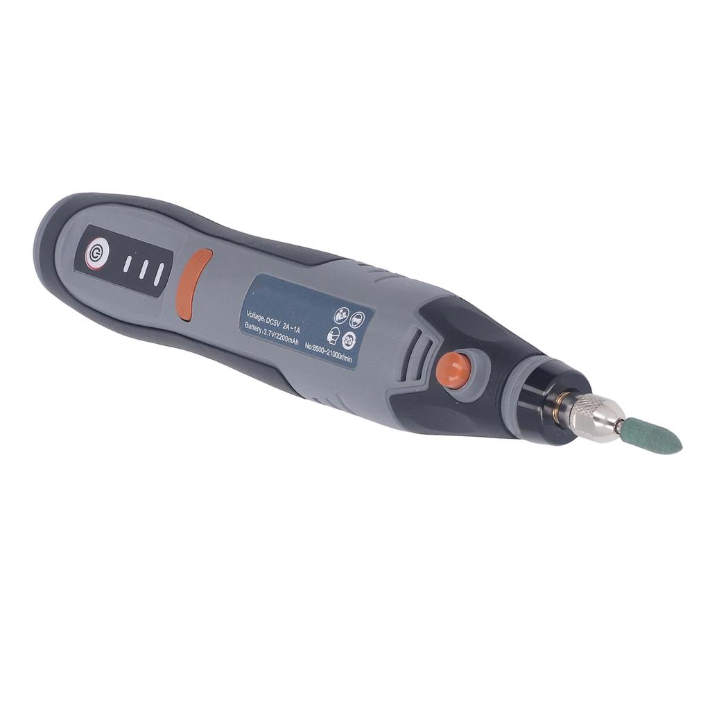 Hand-Schleifmaschine Wiederaufladbar 3 Geschwindigkeiten Akku-Schleifmaschine Elektrischer Polier-Gravurstift mit