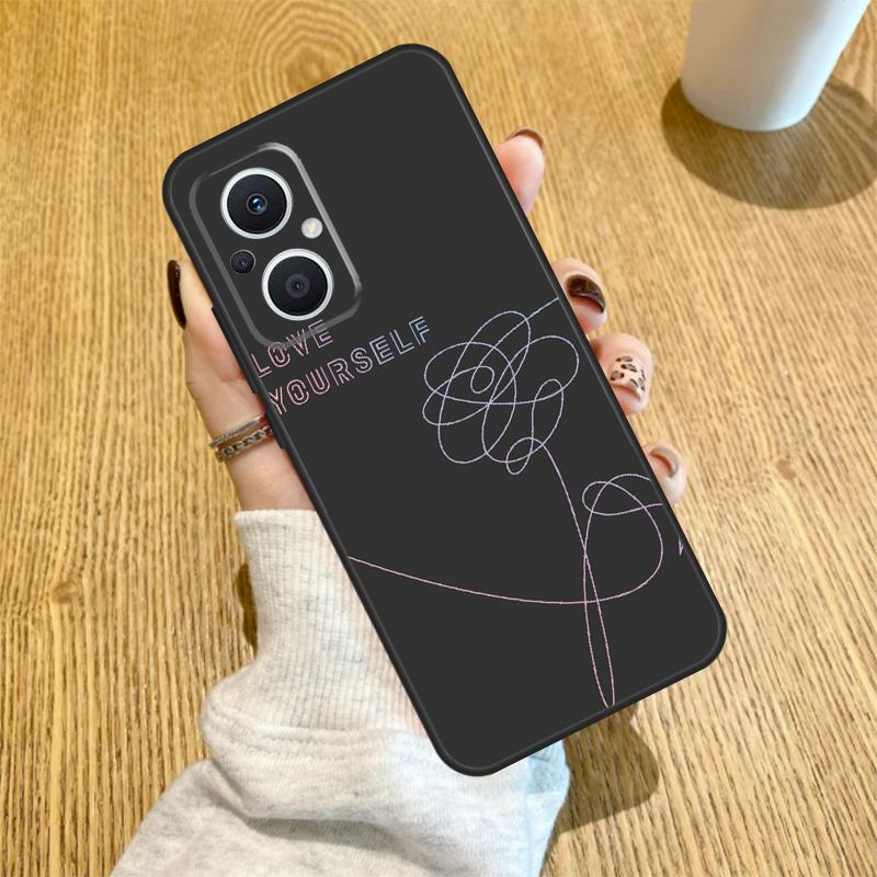 Love Yourself Flower Kpop Funda For OPPO Reno 14 F 10 11 12 13 Pro 13F 12F 11F 7 8 Lite OPPO Find X6 X5 X8 X9 Pro Case